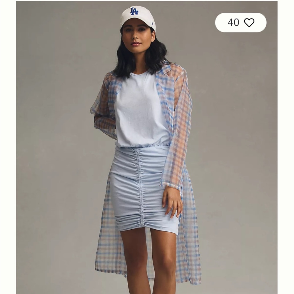 Sundry Ruched Racerback Dress